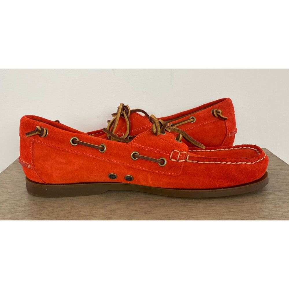 NWOB SAMPLE Men Polo Ralph Lauren Merton Cow Leather suede boat docker shoes 9M - Picture 3 of 8